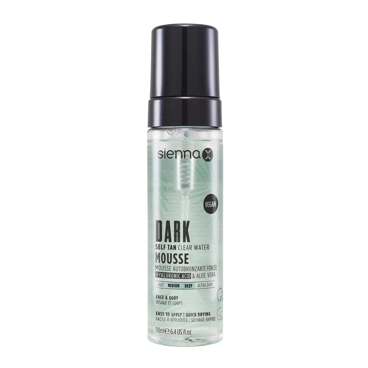 Sienna-X Clear Water Mousse Skaidrios savaiminio įdegio putos, 190 ml