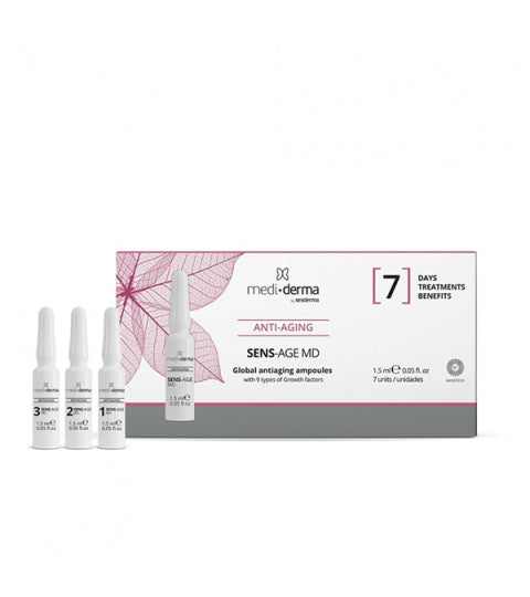 Medi-derma SENS-AGE MD PRET NOVĒLOŠANAS LĪDZEKLIS SEJAI AMPULĀS 7*1,5ML, SPĀNIJA