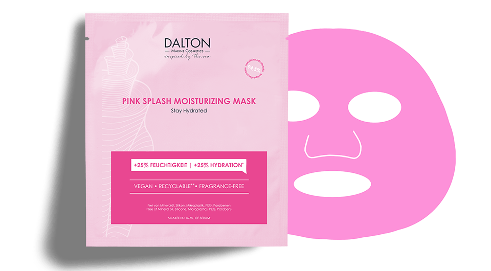 Dalton Lakštveida maska PINK SPLASH MITRINOŠĀ MASKA