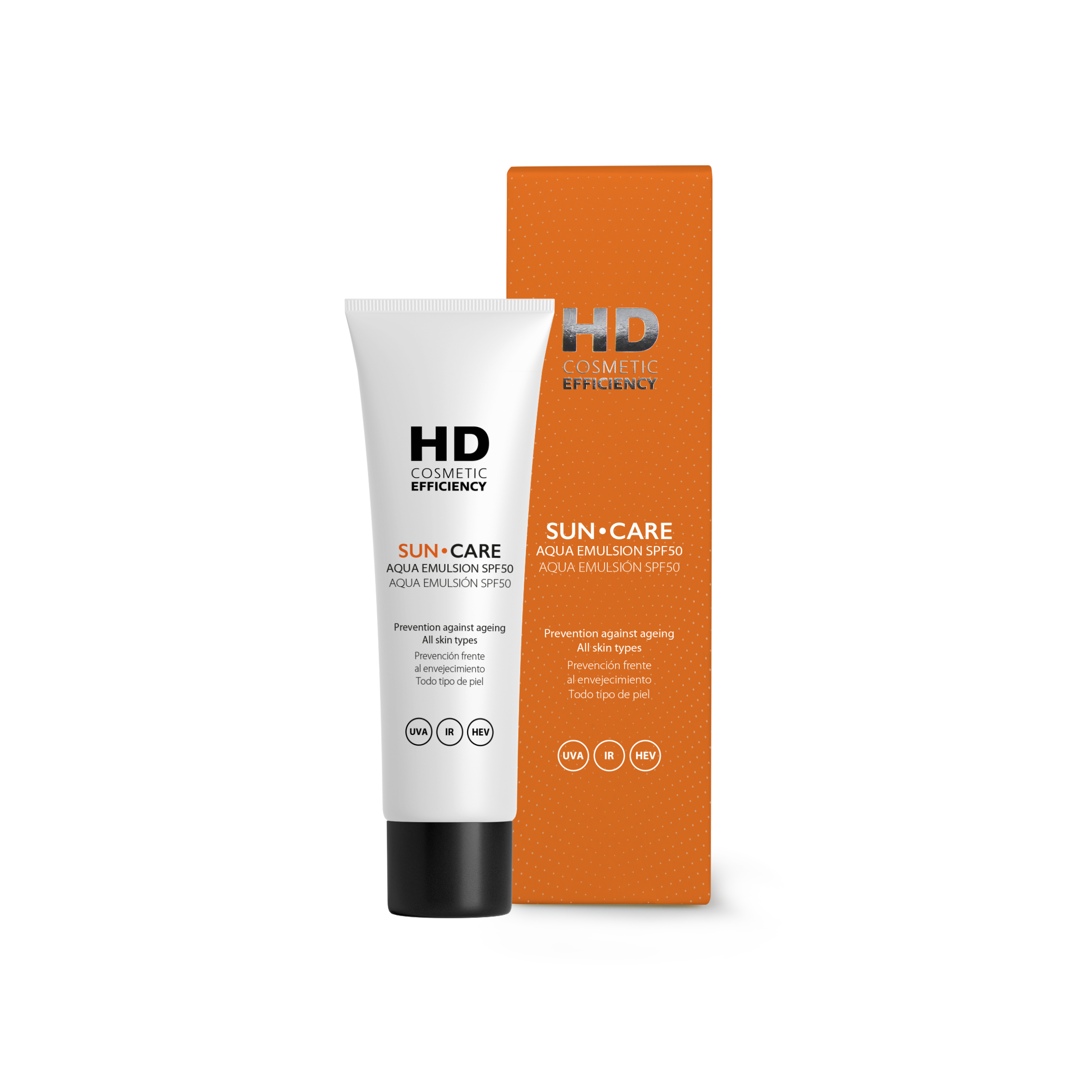 HD COSMETIC SAULES AIZSARDZĪBAS MITRINOŠA EMULSIJA SPF50+, 50ml