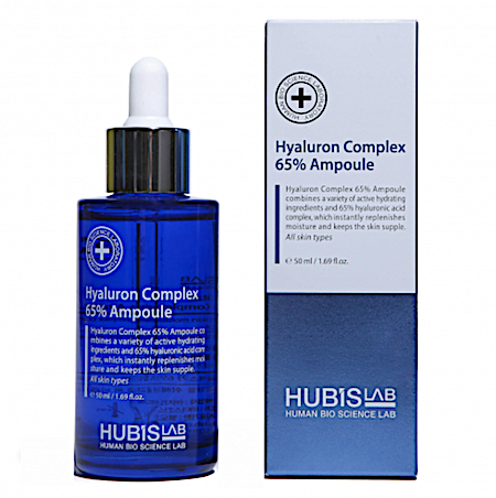 HUBISLAB AMPULA AR 65% HIALURONSKĀBES KOMPLEKSU, 50 ML