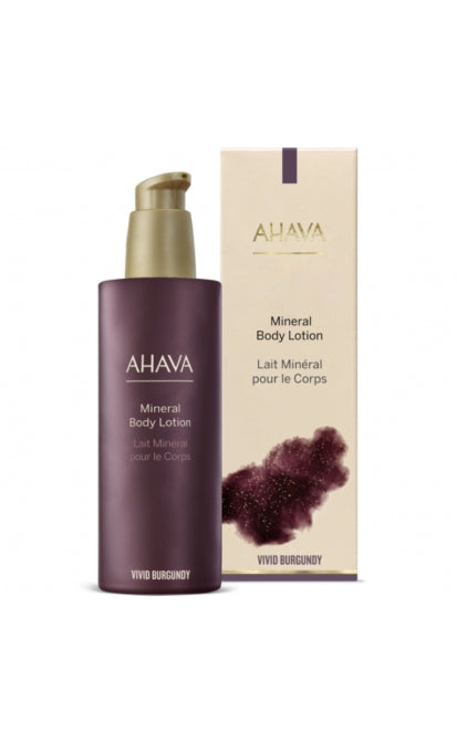 AHAVA MINERAL DZĪVĪGS BURGUNDAS KRĀSAS ĶERMEŅA LOSJONS, 250 ML