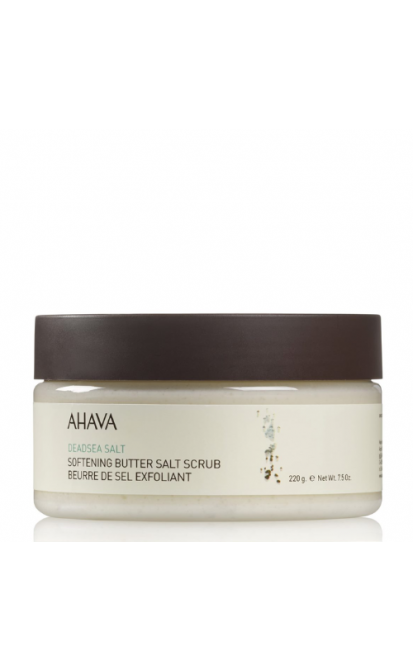 AHAVA DEADSEA SALT MĪKSTINOŠAIS SVIESTAINAIS SĀLS PĪLINGS, 220 g