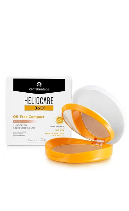 HELIOCARE 360 Eļļas nesaturoša aizsargājoša kompaktā pūdera SPF50, 10 g (Beige)