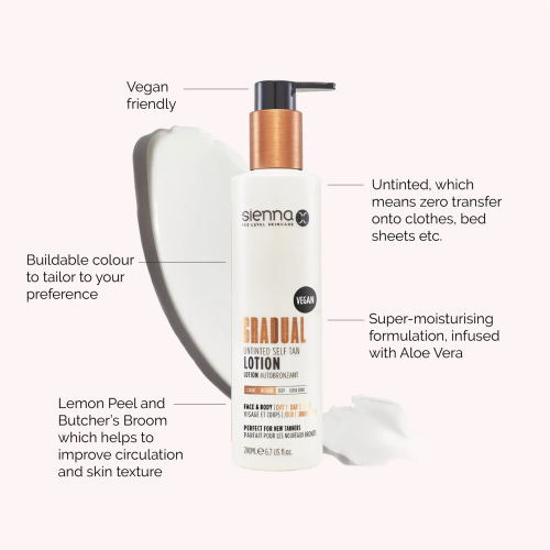 Sienna-X Gradual Self Tan Lotion Palaipsninio įdegio losjonas, 200ml