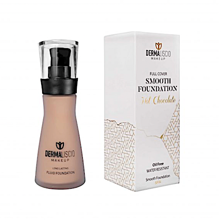 Dermaliscio šķidrās pamata fluīds, Smooth Fluid Foundation Hot Chocolate SF04 30ml