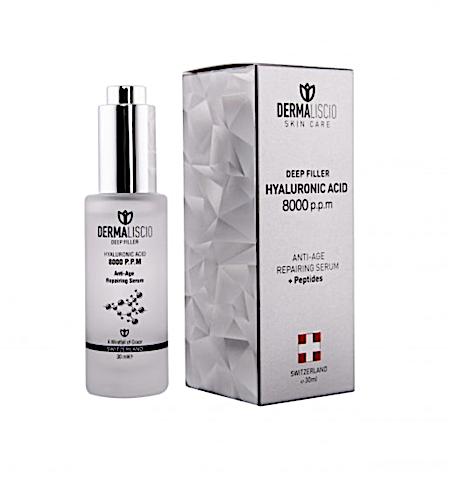 Dermaliscio hialuronskābes 8000 ppm serums pret novecošanos, 30ml