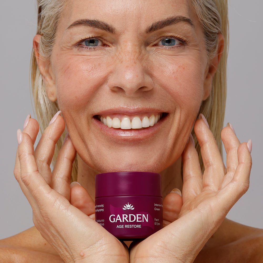 GARDEN Atkuriamasis veido ir paakių kremas nuo senėjimo, 50 ml