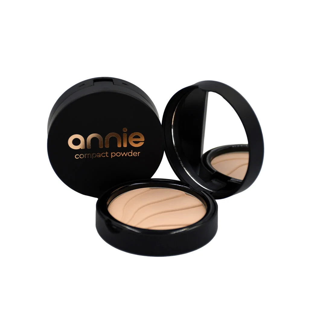 ANNIE Kompaktinė pudra su migdolų aliejumi ir vitaminu E, Nr. 01 Classic Ivory
