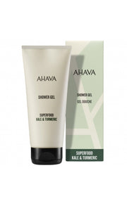 AHAVA KALE &amp; TURMERIC SHOWER GEL, 200 ML