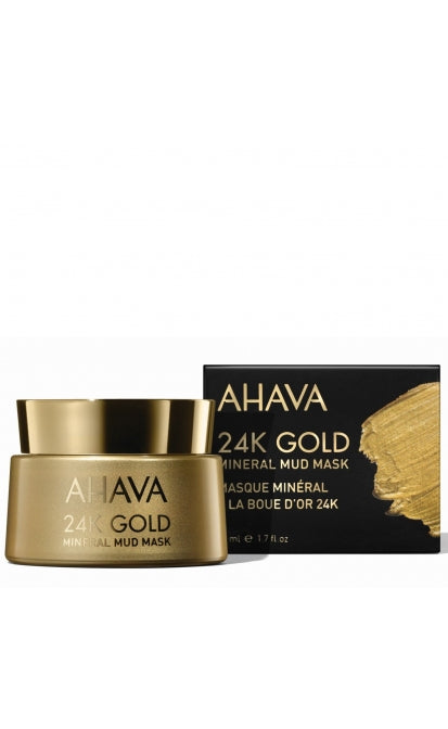 AHAVA MINERAL MUD 24K ZELTA MINERĀLĀ DŪŅU MASKA, 50 ml
