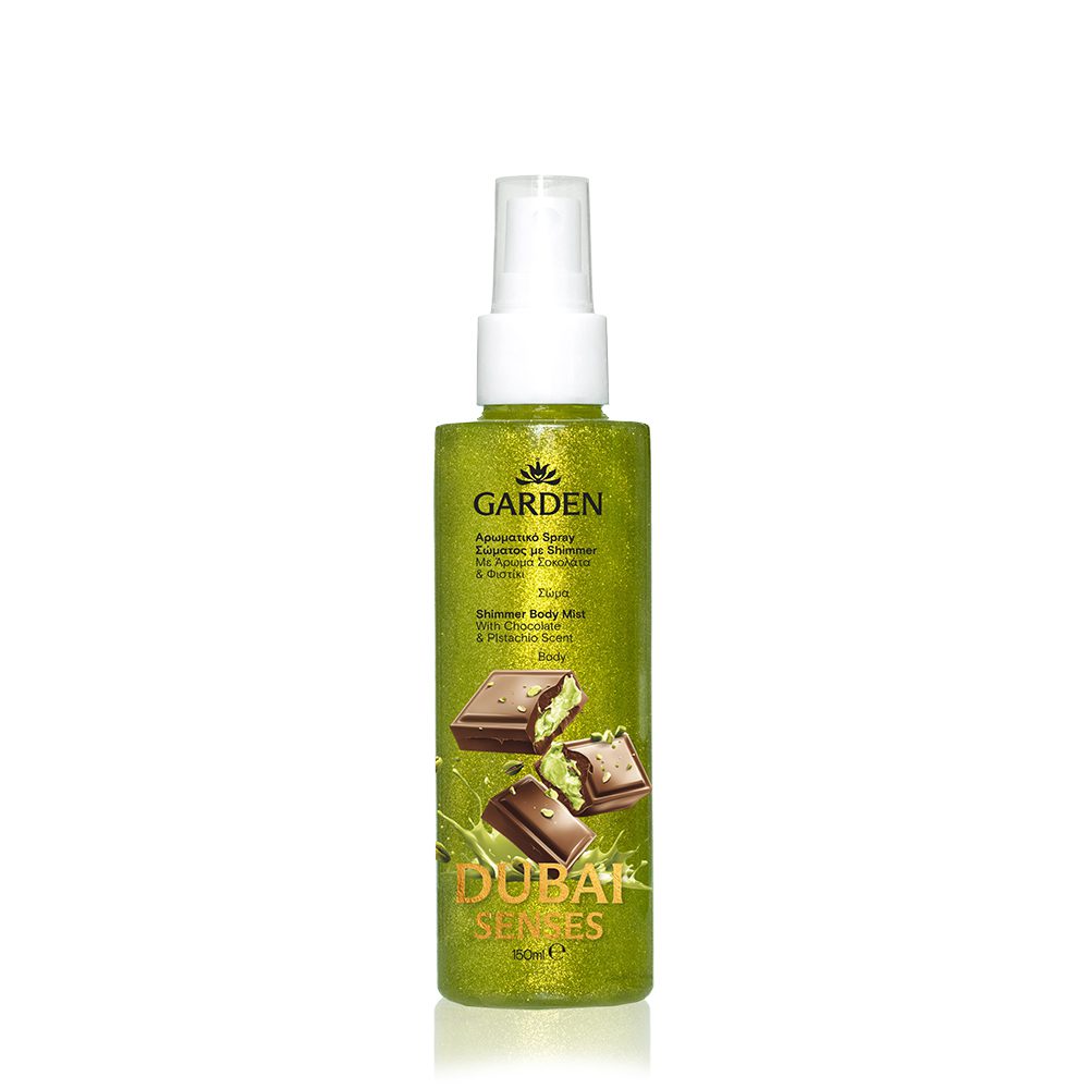 GARDEN Kūno purškiklis su šokolado ir pistacijų aromatu „Dubai Senses“, 150 ml