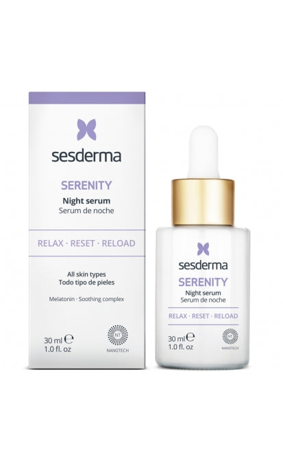 SESDERMA SERENITY NAKTĪNAIS LIPOSOMĀLAIS SERUMS AR MELATONĪNU, 30 ML