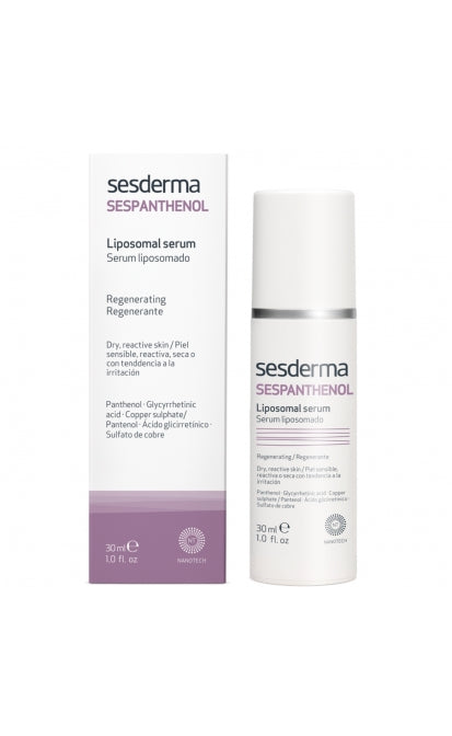 SESDERMA SESPANTHENOL LIPOSOMĀLIS SERUMS JAUTRAI ĀDAI, 30 ML